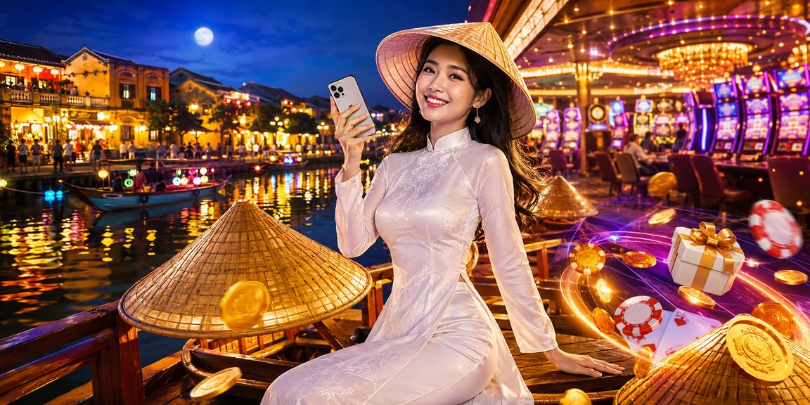 Người chơi cá cược thể thao sử dụng điện thoại tại Hội An